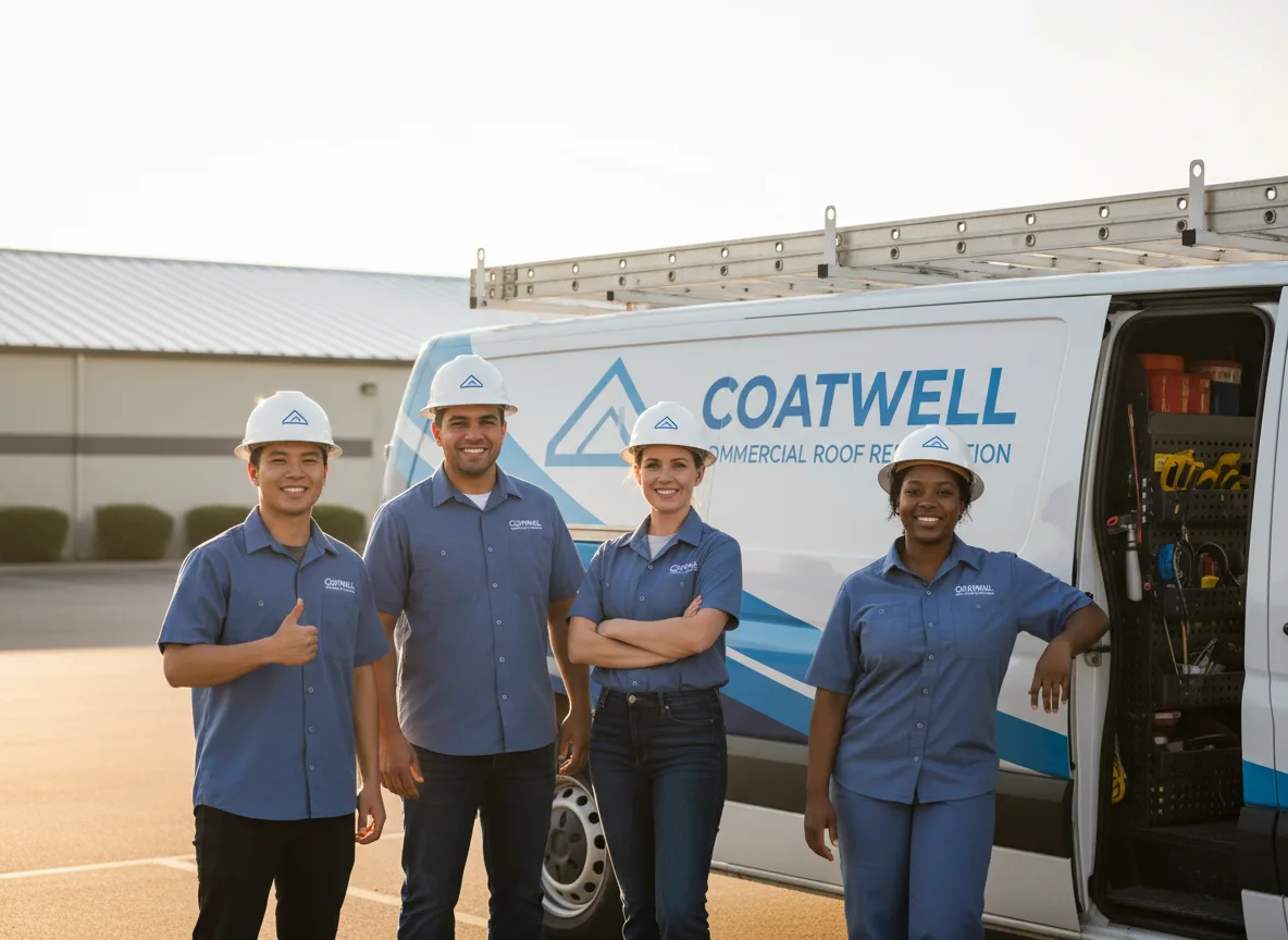Commercial roof coating company in Neponset, IL